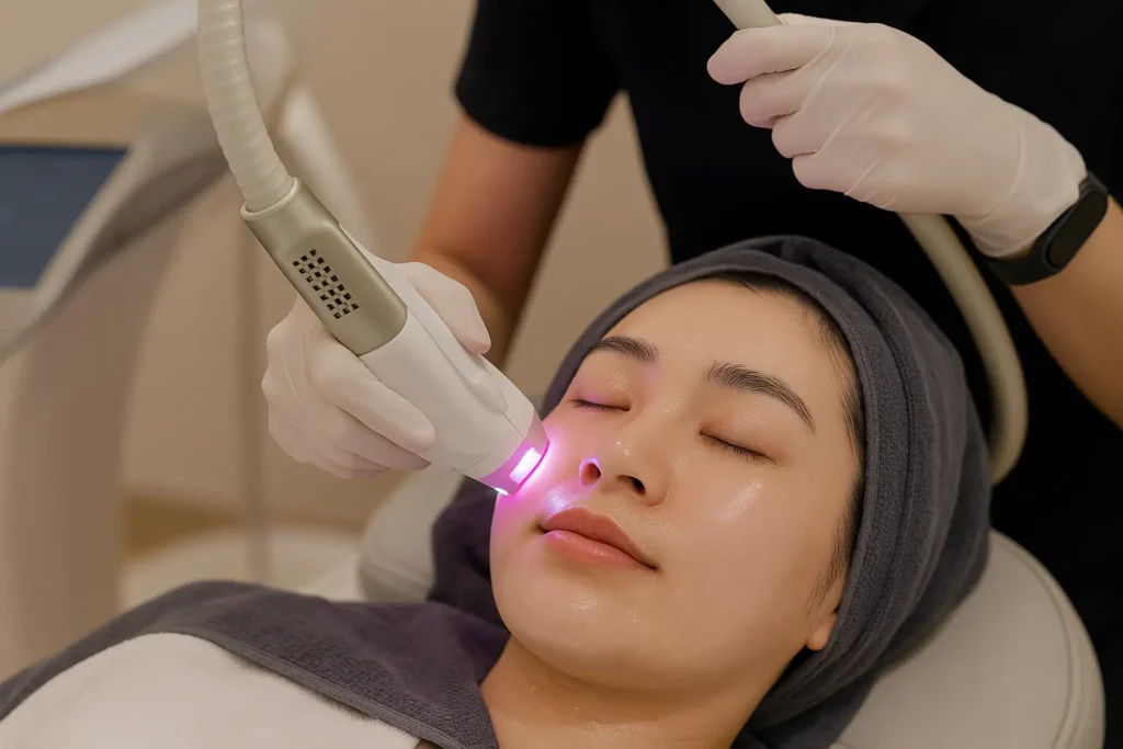 woman getting professional therapy